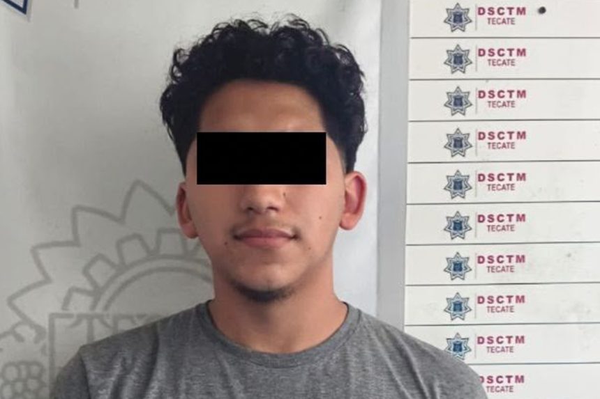 1 Policía de Tecate detiene a presunto agresor tras reporte de violencia familiar
