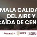 Afecta humo de incendio forestal la calidad del aire en Tecate