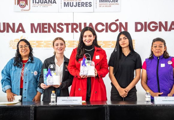 Entrega Gobierno de Tijuana 150 kits de gestión menstrual a niñas y adolescentes