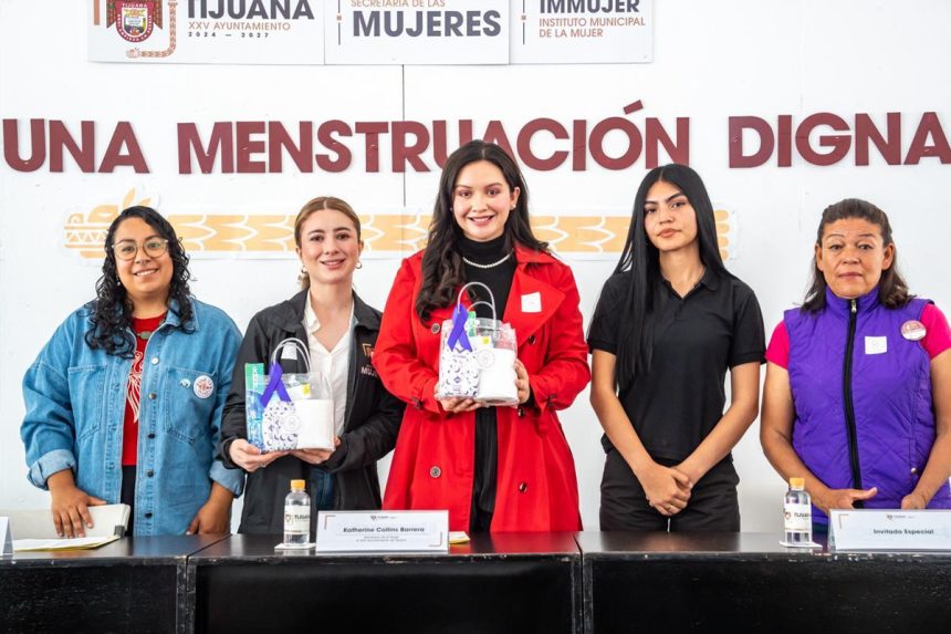 Entrega Gobierno de Tijuana 150 kits de gestión menstrual a niñas y adolescentes