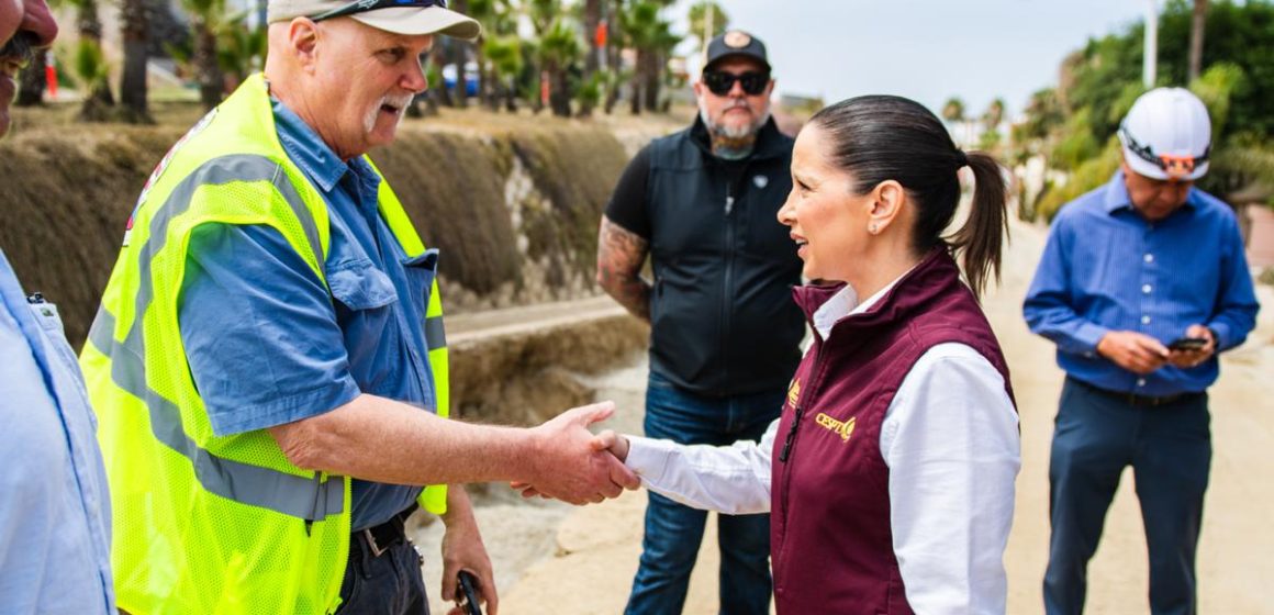 Mónica Vega supervisa restablecimiento de línea clave del sistema sanitario