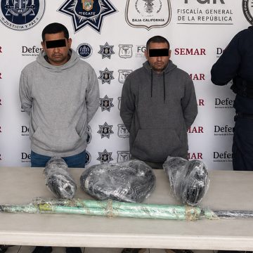 1 Policía de Tecate evita robo de cableado y asegura a dos personas