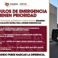 Exhortan a ceder paso a emergencias