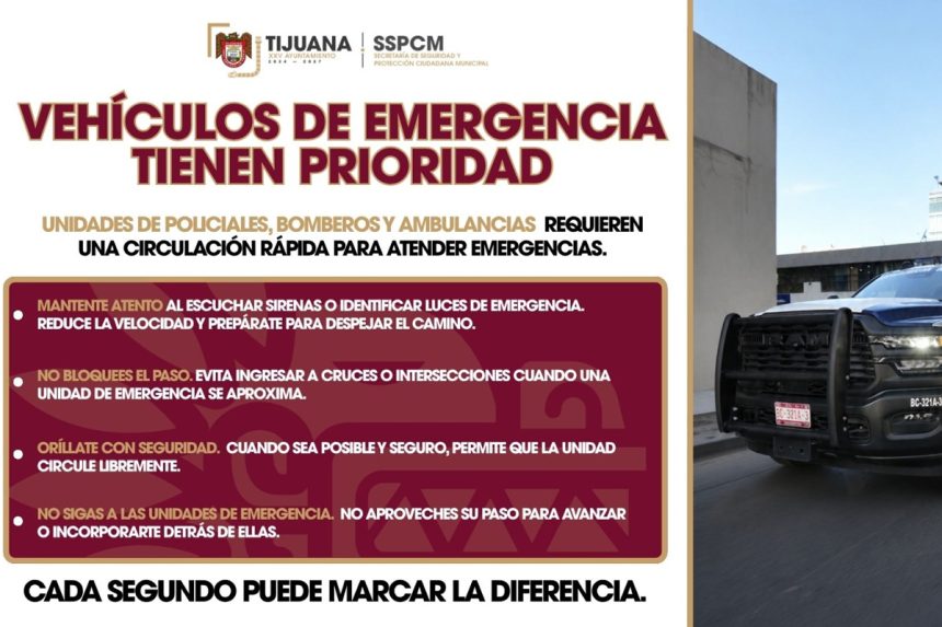 Exhortan a ceder paso a emergencias