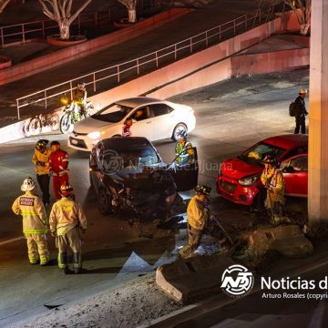 Choque frente al Swap Meet Fundadores deja seis lesionados y caos vial