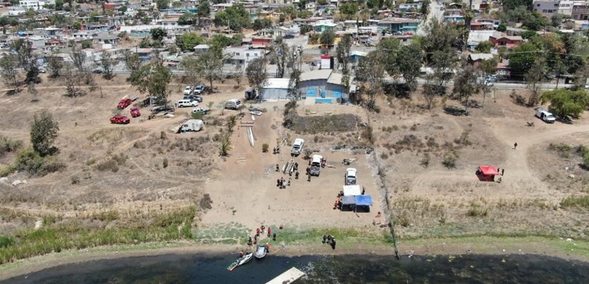 Realizan operativo acuático de búsqueda en la presa Emilio López Zamora