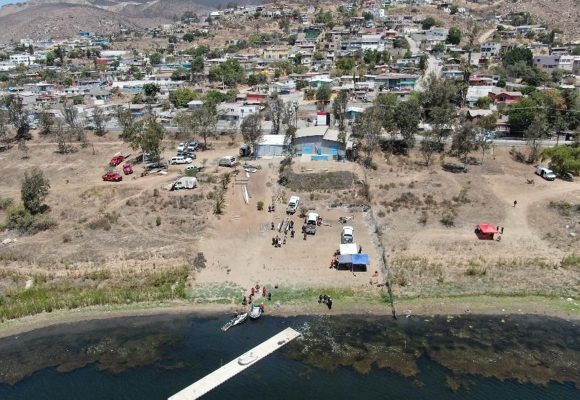 Realizan operativo acuático de búsqueda en la presa Emilio López Zamora
