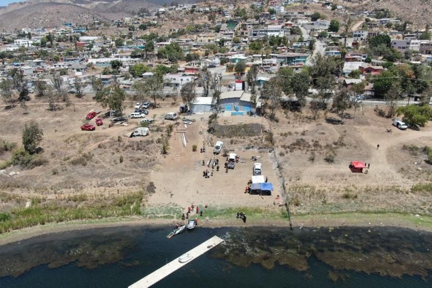 czxc Realizan operativo acuático de búsqueda en la presa Emilio López Zamora
