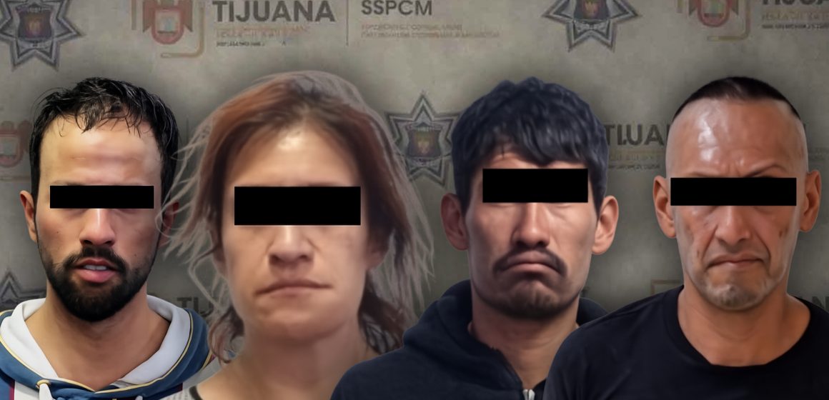 Traían marihuana y cristal; Policía Municipal detiene a cuatro en Tijuana