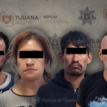 Traían marihuana y cristal; Policía Municipal detiene a cuatro en Tijuana