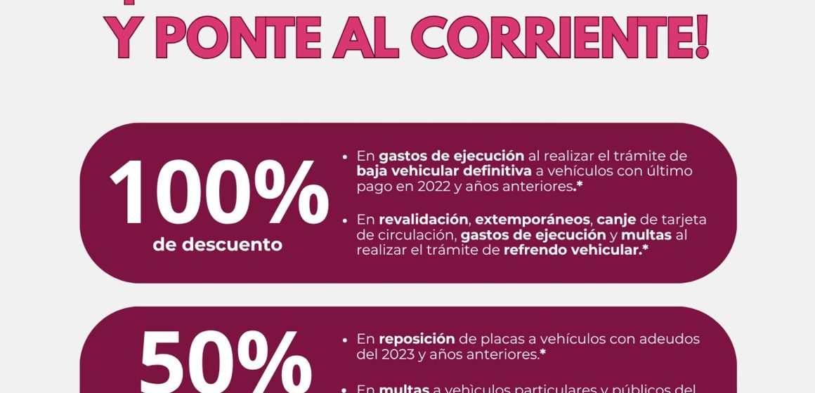 1 Condonan adeudos vehiculares con tres años o más