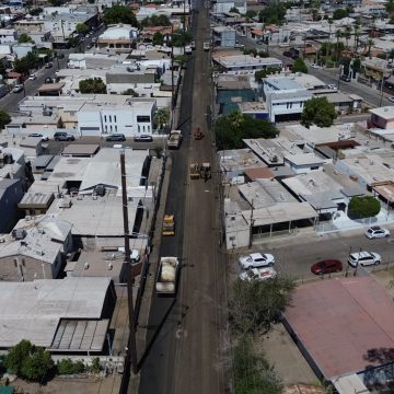 ¡Adiós a los baches! Así quedará una de las avenidas más transitadas de Mexicali