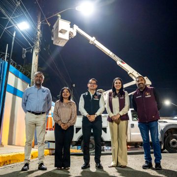 3 Refuerzan Sendero Seguro con 20 luminarias en Mariano Matamoros